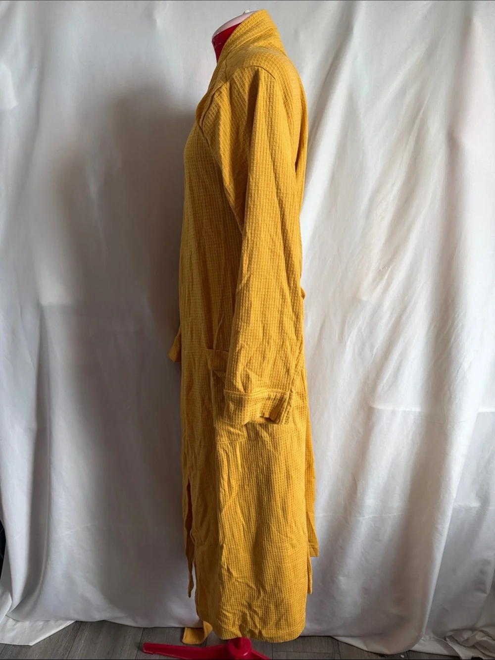 Amazon Essentials Mustard Yellow Waffle Robe - Picture 2 of 5
